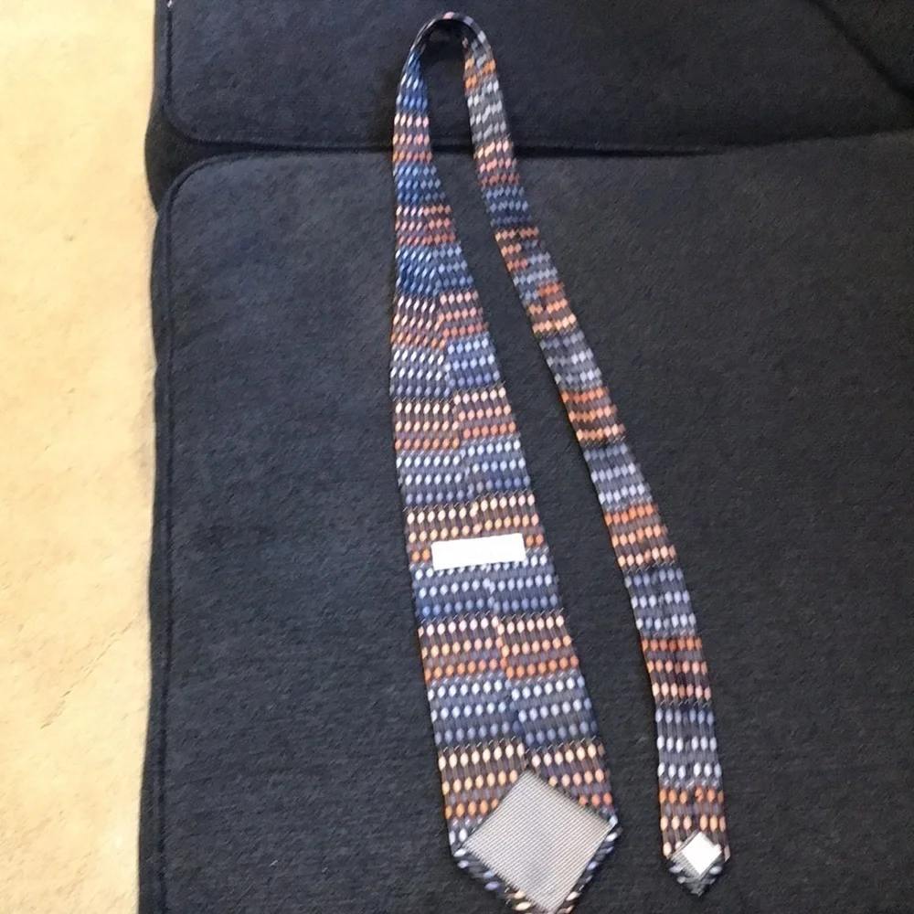 Covington 100% Silk Necktie in Geometric Design Multi Color- 60 Inches